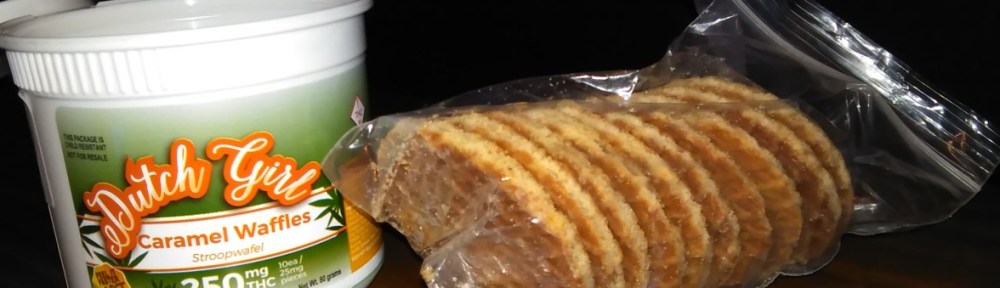 Dutch Girl Cannabis Caramel Waffles 250 mg package