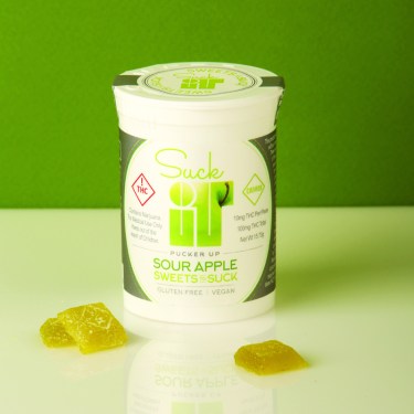 Sour Apple Flavor Suckit Candies from Canyon